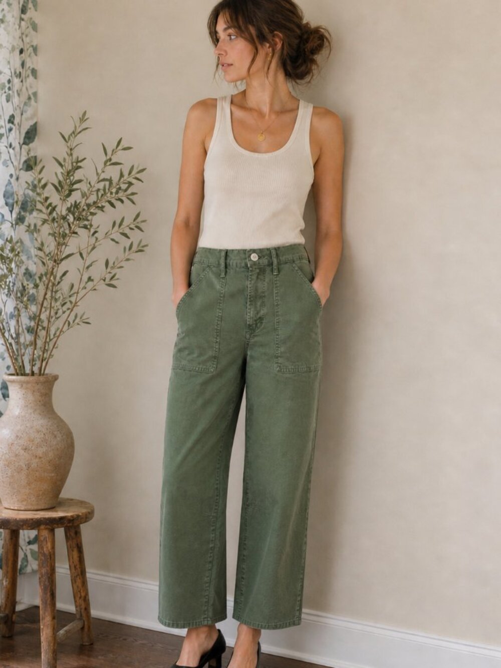 Betro Simone Anouk Utility Pants Size 25 XS $248 Designer Cargo Pant Minimalist